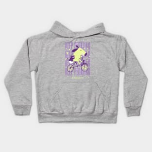 Keep Pedaling Dog Cat Kids Hoodie